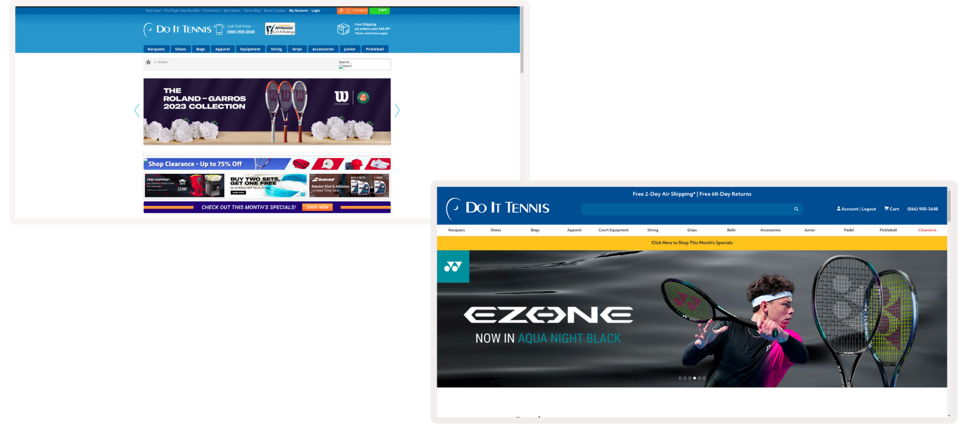 Do It Tennis: Incredible eCommerce Experience outcome